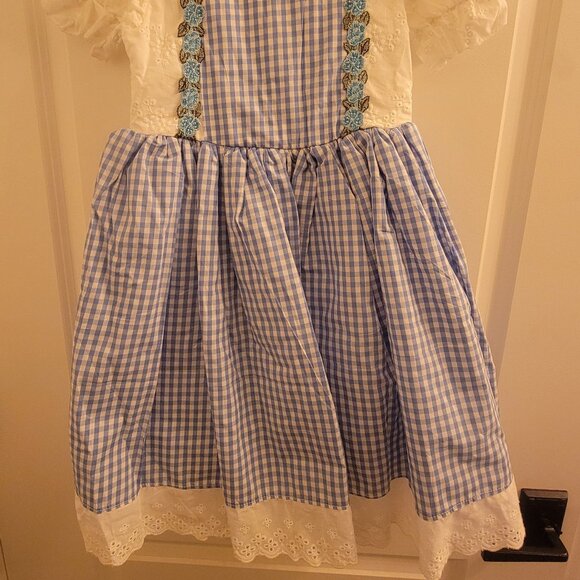 NWT - Trish Scully Dorothy Dress - Gingham & Floral - Size 7 - Picture 2 of 13